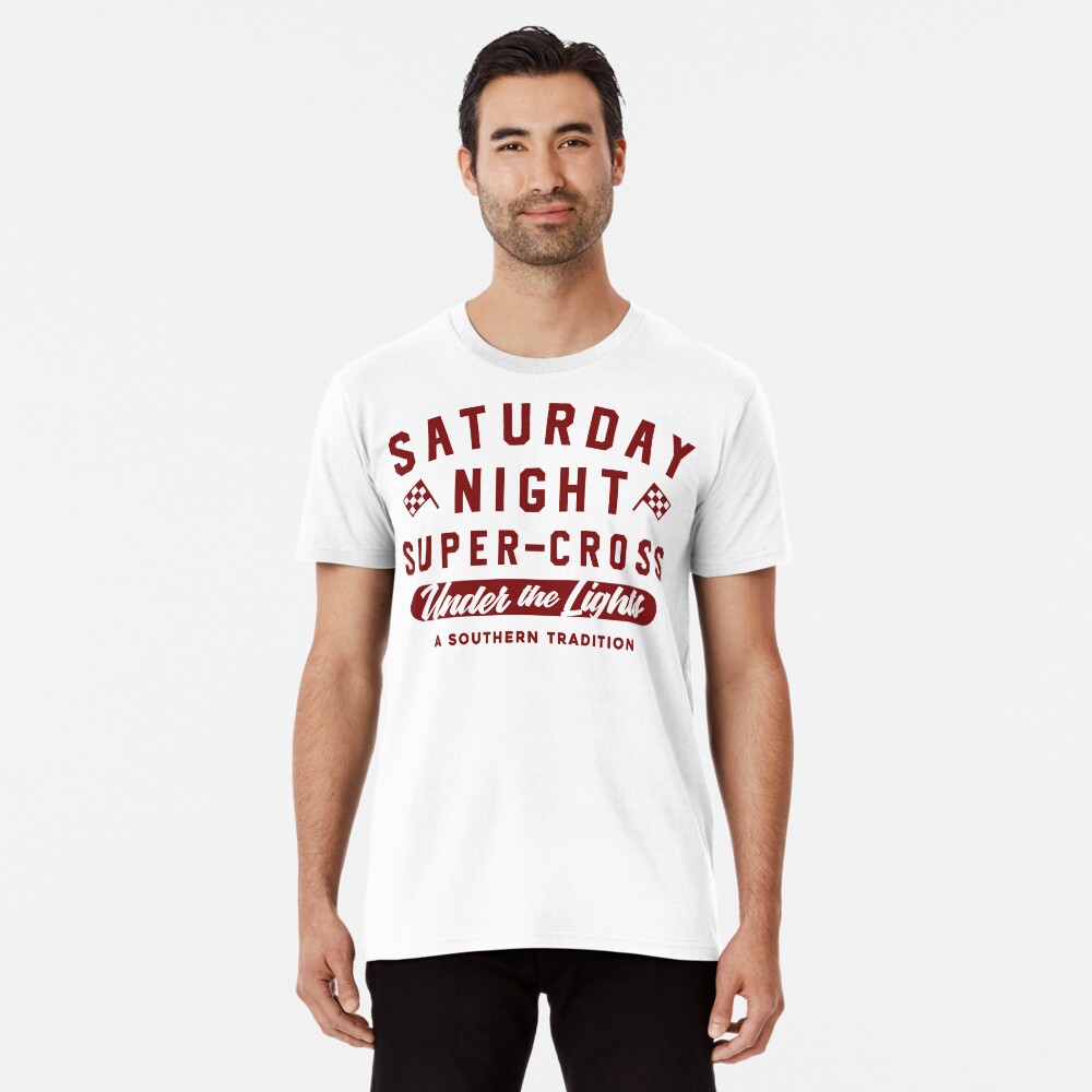 "SATURDAY NIGHT” (BURG) TEES/HOODIES Premium T-Shirt