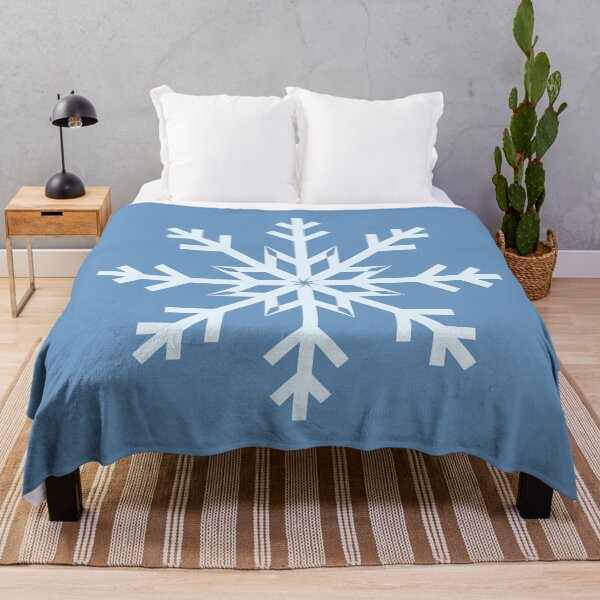Item preview, Blue Snowflake on Powdered Blue designed and sold by Sharon Schwalbe.