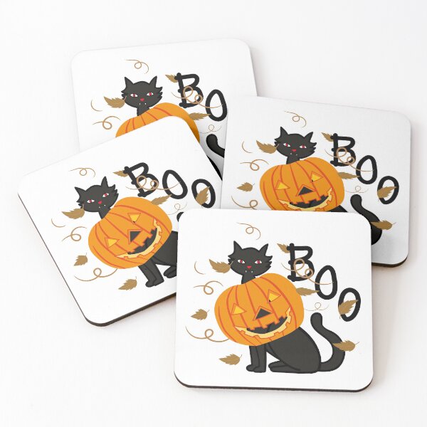 Item preview, Halloween black cat wear Halloween pumpkin. designed and sold by hadkhanong.