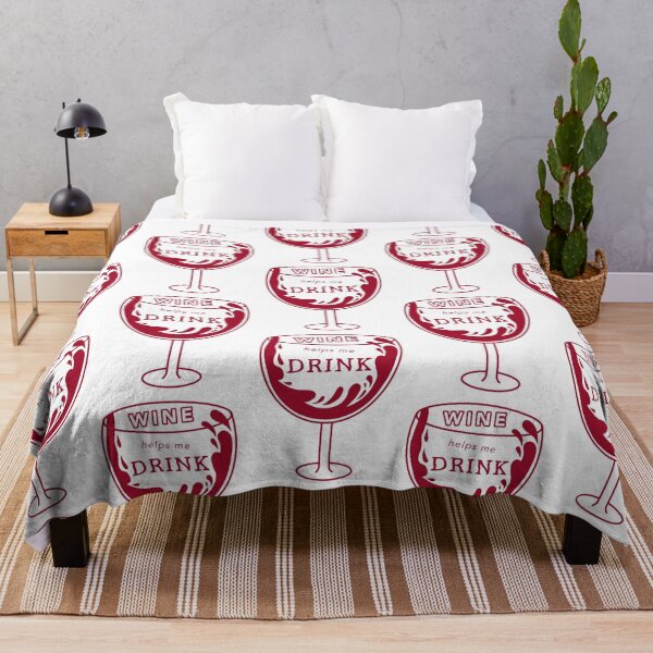 Item preview, Wine Helps Me Drink (White) designed and sold by artsyANTcreatns.