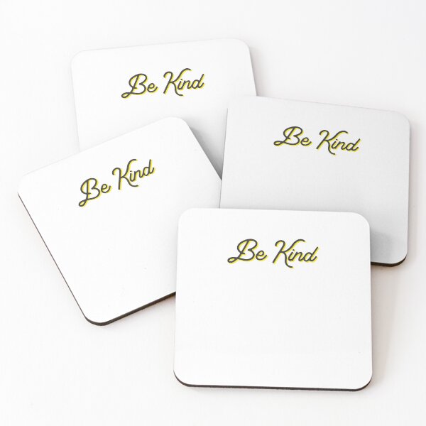 Item preview, Be Kind Script Yellow Love designed and sold by thefrshmachine.