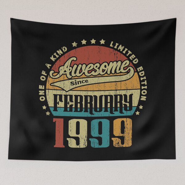 Item preview, Vintage February 1999 One Of A Kind Awesome Since February 1999 22nd Birthday Gift 22 Years Old designed and sold by Takatv.