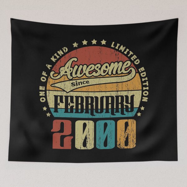 Item preview, Vintage February 2000 One Of A Kind Awesome Since February 2000 21st Birthday Gift 21 Years Old designed and sold by Takatv.
