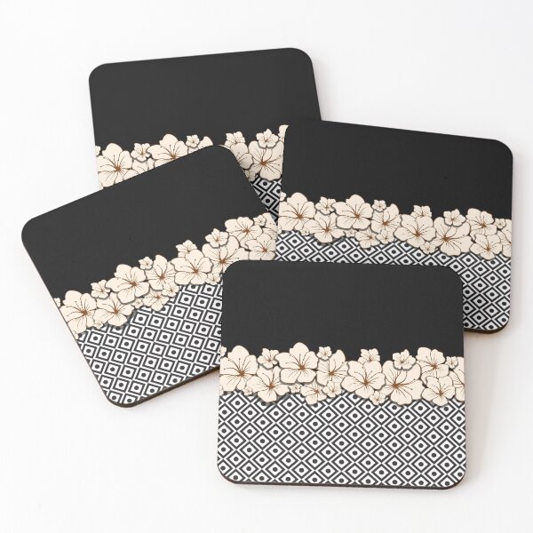 Item preview, Black and White flower pattern designed and sold by smARTwork.