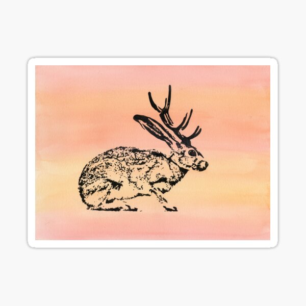 Item preview, Sunset Jackalope designed and sold by INKconceivable.