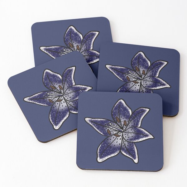 Item preview, Starry Blue Tiger Lily designed and sold by Littlecodyart.