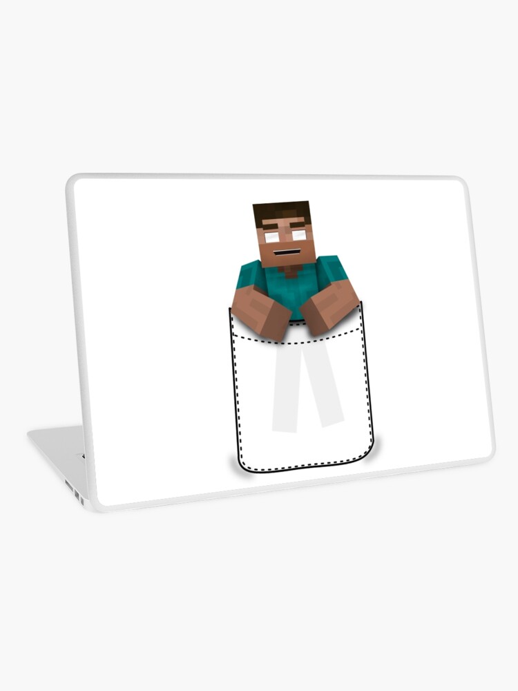 Minecraft Pocket Herobrine Laptop Skin By Kijkopdeklok Redbubble - minecraft pocket edition roblox herobrine skin skin male