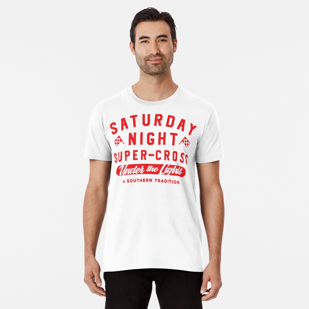 "SATURDAY NIGHT” (RED) TEES/HOODIES Premium T-Shirt