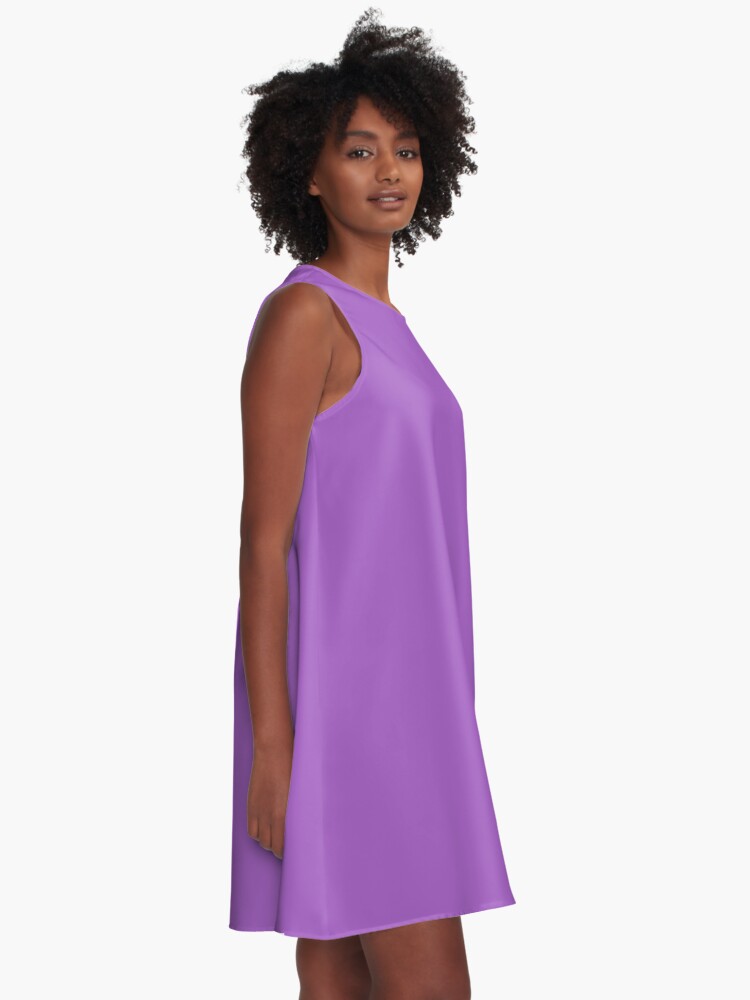 Vestido acampanado «Color lila - Tono pastel» de AbstractKingdom | Redbubble