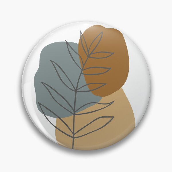 Item preview, Modern Leaves Blue & Yellow designed and sold by StudioPosies.