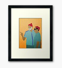 Zissou + Klaus Framed Print