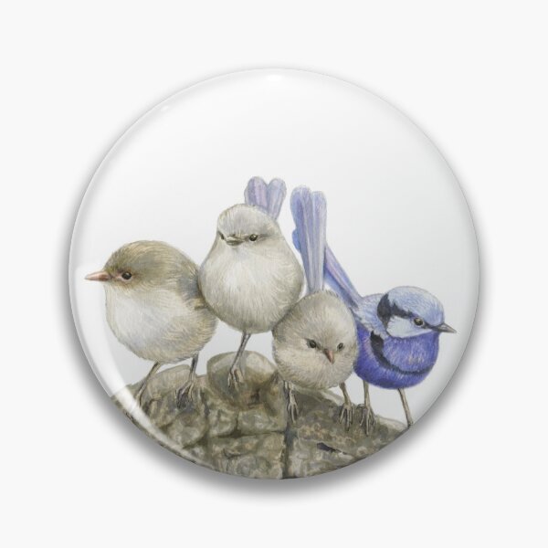 Item preview, Blue wrens (Malurus splendens) designed and sold by RedCloudDesign.