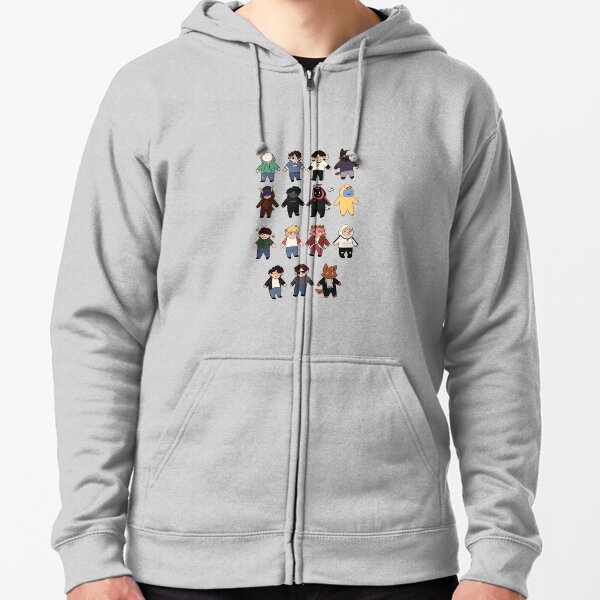 Minecraft streamer buddies Zipped Hoodie
