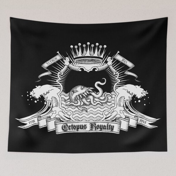 Item preview, Octopus Royalty (B/W) designed and sold by -TheGamingGeeks.