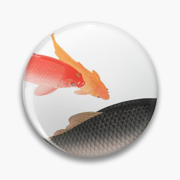 Item preview, Japanese Koi Fish | Common and Golden Carp (1935) by Ohara Koson designed and sold by JacobPloesser.