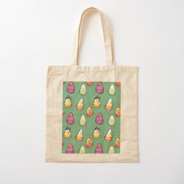 Candy Corn Monsters Cotton Tote Bag