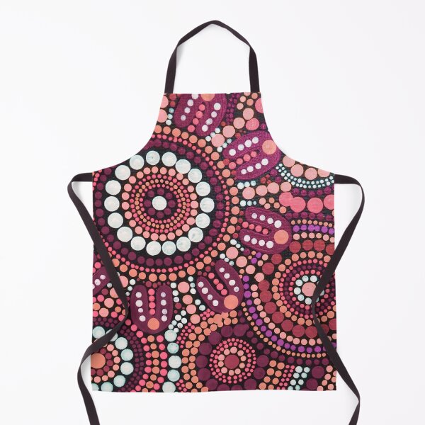 Item preview, Australian Aboriginal Rose Colour Pattern Family Gathering designed and sold by GhostGumDesigns.
