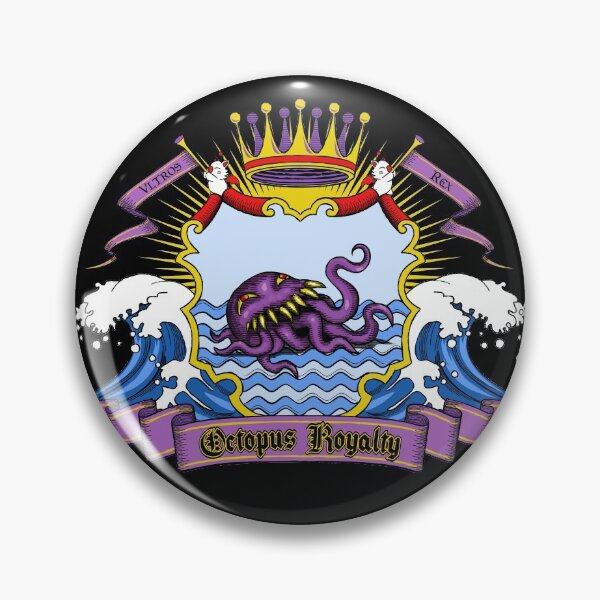 Item preview, Octopus Royalty Heraldic Emblem designed and sold by -TheGamingGeeks.