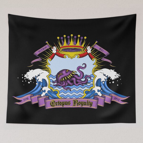 Item preview, Octopus Royalty Heraldic Emblem designed and sold by -TheGamingGeeks.