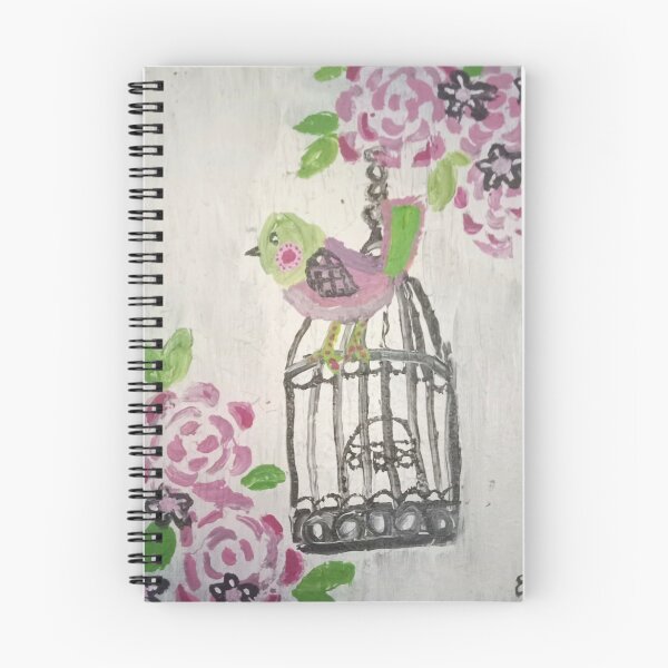 Item preview, Pretty bird and bird cage designed and sold by EmilyAmeliaArt.