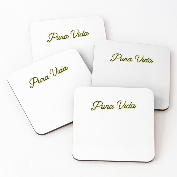 Item preview, Pura Vida Yellow Script designed and sold by thefrshmachine.