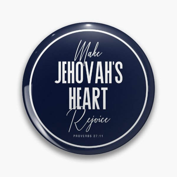 Item preview, Make Jehovahs Heart Rejoice - Navy Blue Background designed and sold by KA DESIGNS.