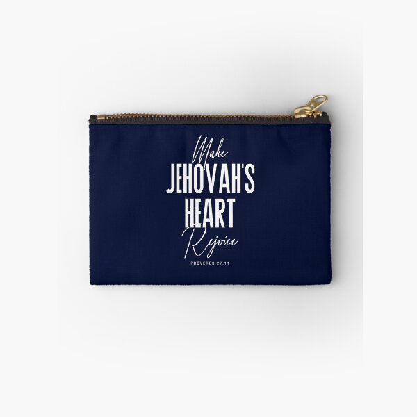 Item preview, Make Jehovahs Heart Rejoice - Navy Blue Background designed and sold by KA DESIGNS.