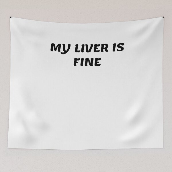 Item preview, White lie party - My Liver is fine designed and sold by amrmab.