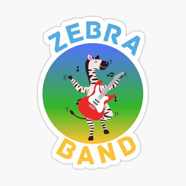 "Zebra Band" Sticker by Quadghouls Redbubble