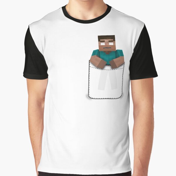 Minecraft: Pocket Herobrine Graphic T-Shirt