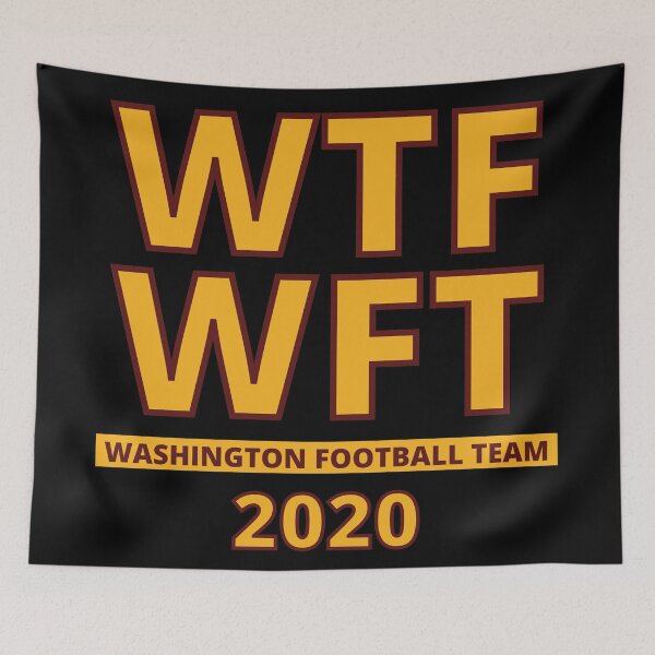 Item preview, WTF WFT Washington Football Team 2020 (Black) designed and sold by KauzSL.