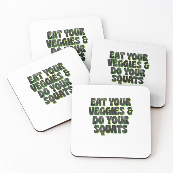 Item preview, Eat Your Veggie Do Squats Gym Fitness designed and sold by thefrshmachine.