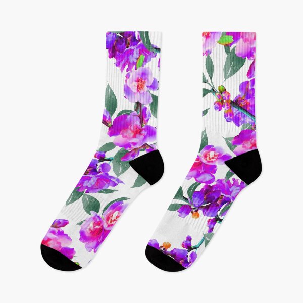 Artikelvorschau, Vintage Purpfect Blossoms - Blüten gebeizt lila mit rosa Highlights entworfen und verkauft von CheckOutOz.