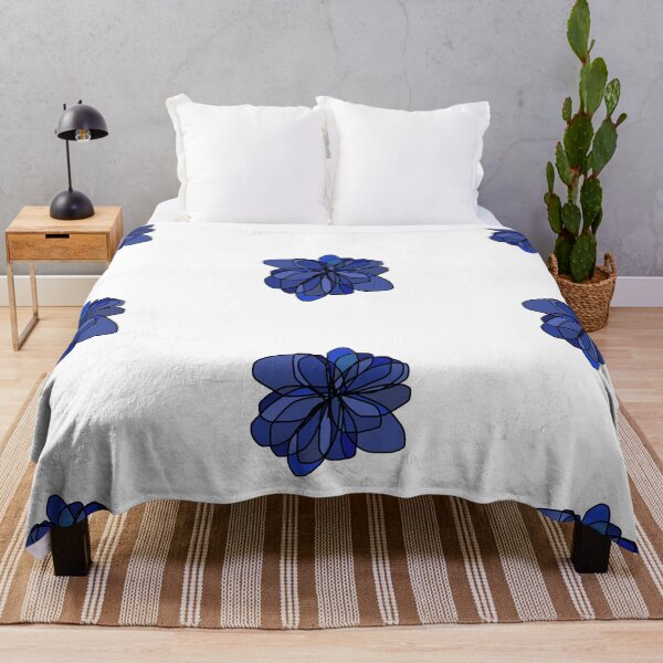 Item preview, Blue Minimalist Flower designed and sold by designsbyad.