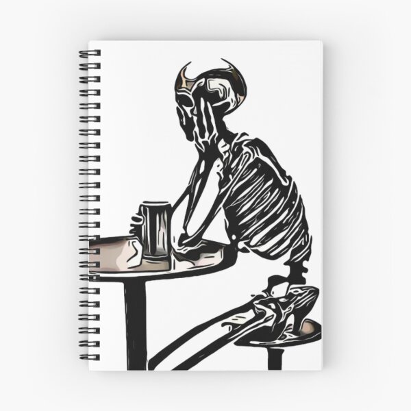 Item preview, halloween skeleton drinking designed and sold by Gordon Nelson.