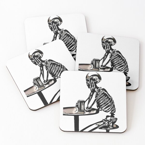 Item preview, halloween skeleton drinking  designed and sold by Gordon Nelson.