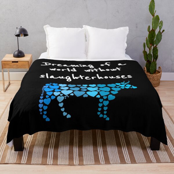Item preview, Blue Heart Mosaic Cow Silhouette | Veganism & Animal Rights Activism designed and sold by EarlessPierre.