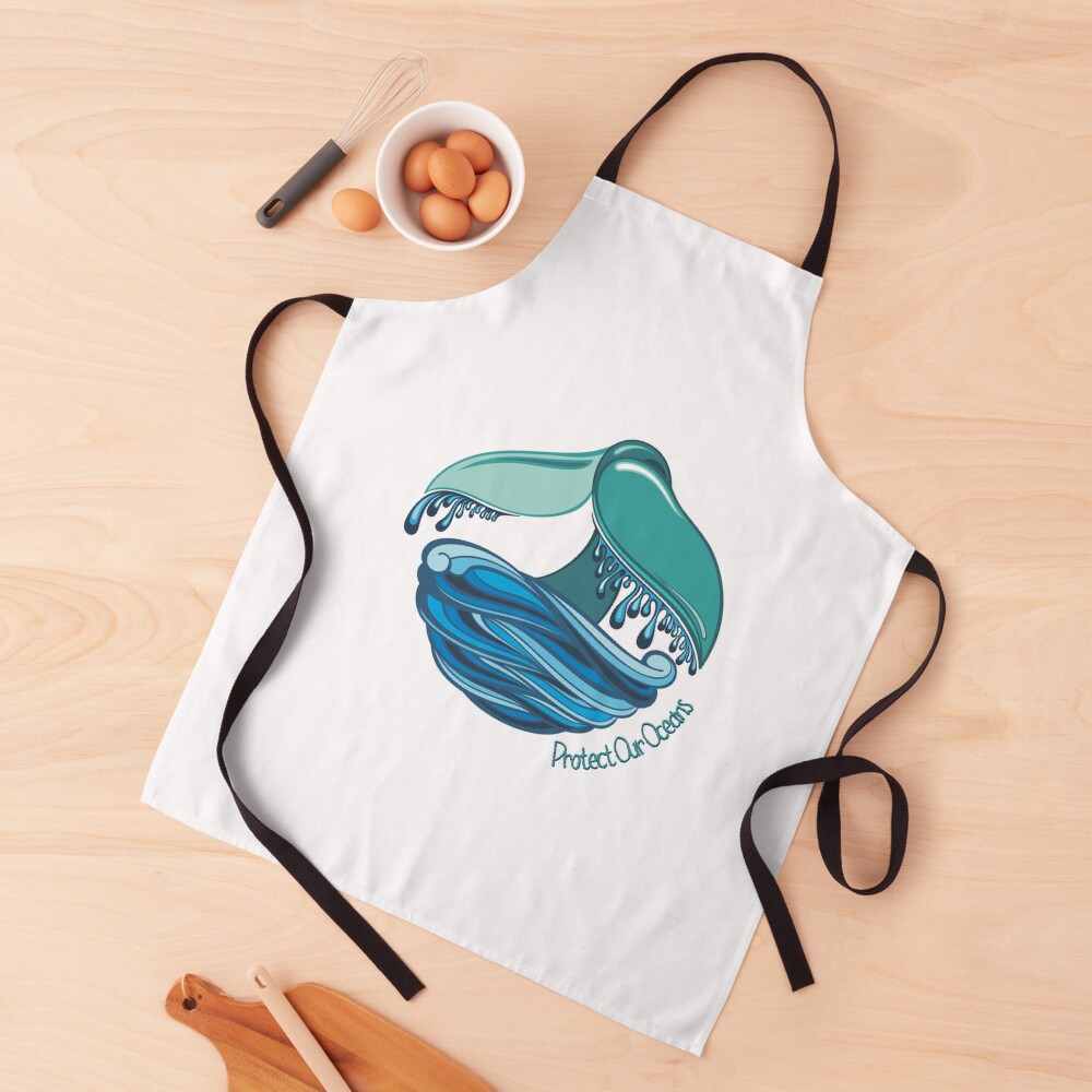 Protect Our Oceans Whale Tail Apron