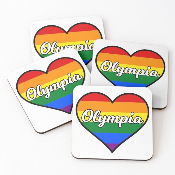 Item preview, Olympia Washington Gay Pride Heart designed and sold by fearcity.