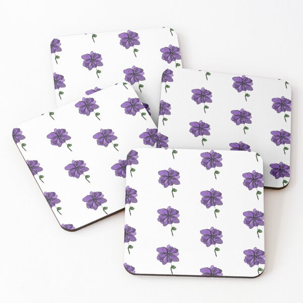 Item preview, Purple Minimalist Flower with Stem designed and sold by designsbyad.