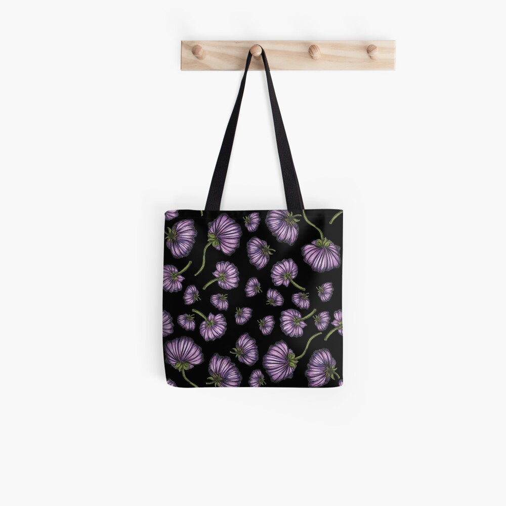 Purple flower rain Tote Bag