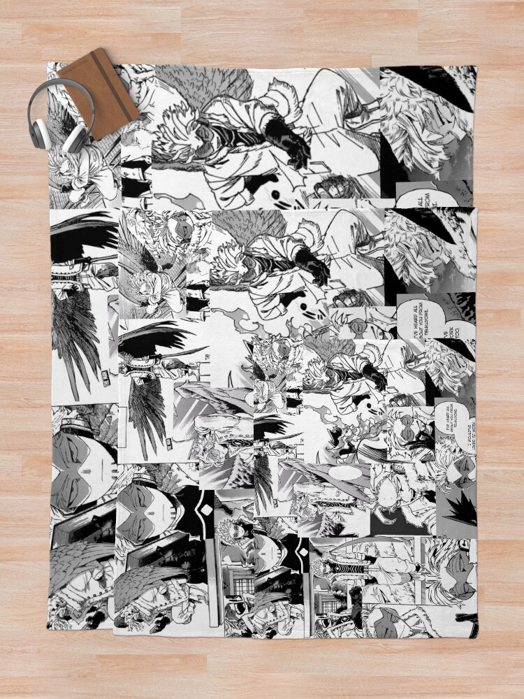 "Hawks Manga Panels" Throw Blanket for Sale by musicalDeleria Redbubble