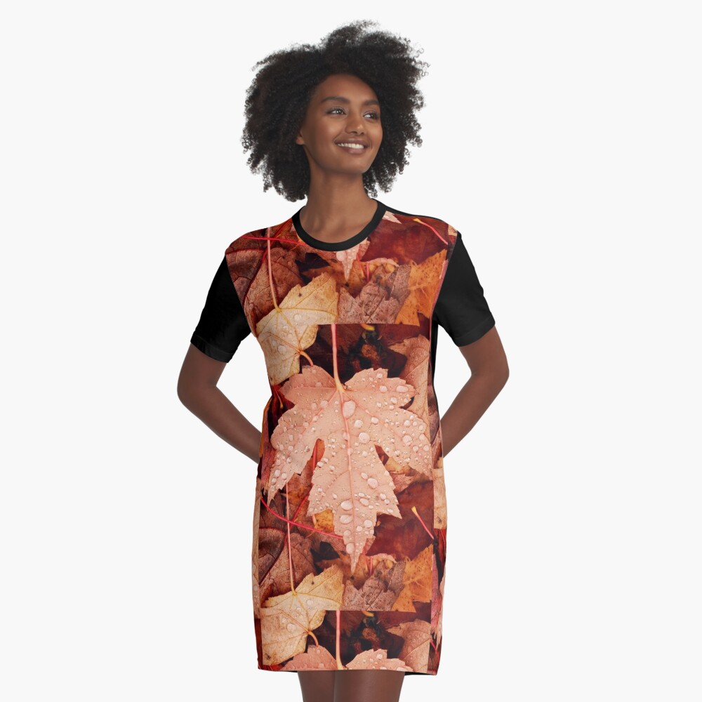Enchanting Autumn arriving soon by Yannis Lobaina Graphic T-Shirt Dress