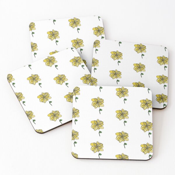 Item preview, Yellow Minimalist Flower with Stem designed and sold by designsbyad.