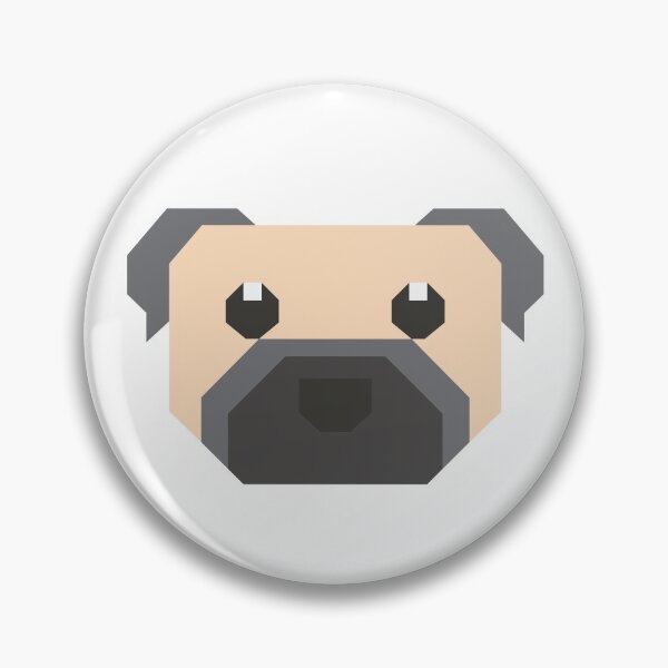 Item preview, Pug Dog Puppy Geometric designed and sold by bbpatterns.