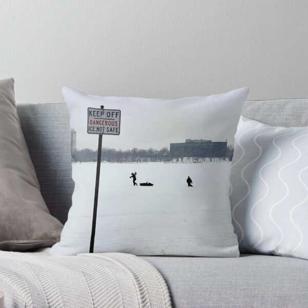 Item preview, Keep Off Dangerous Ice Not Safe Winter Day on the Ice in Minneapolis by Christie Olstad designed and sold by Christie Olstad.