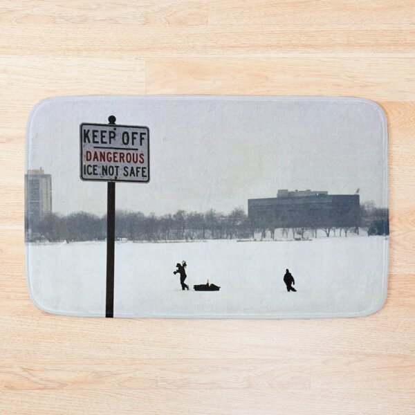 Item preview, Keep Off Dangerous Ice Not Safe Winter Day on the Ice in Minneapolis by Christie Olstad designed and sold by Christie Olstad.