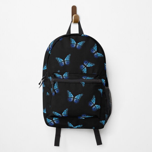 Item preview, Blue Butterflies Print - Black designed and sold by Corey Paige Designs.