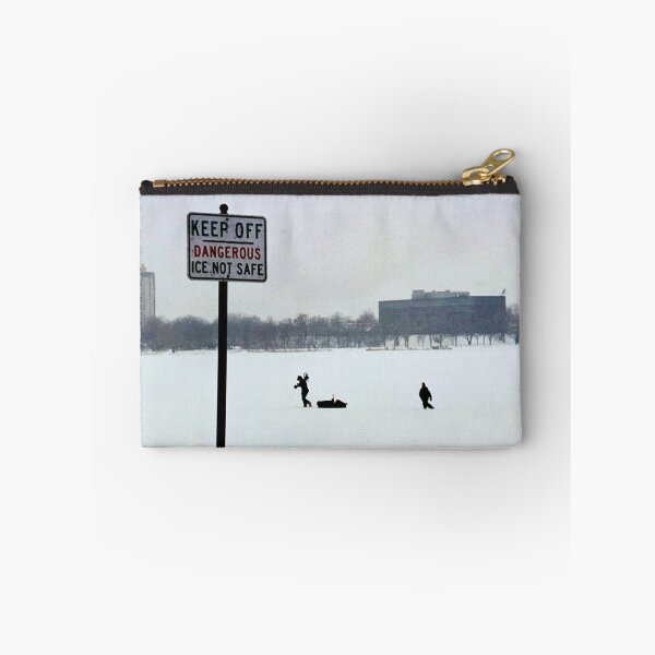 Item preview, Keep Off Dangerous Ice Not Safe Winter Day on the Ice in Minneapolis by Christie Olstad designed and sold by Christie Olstad.
