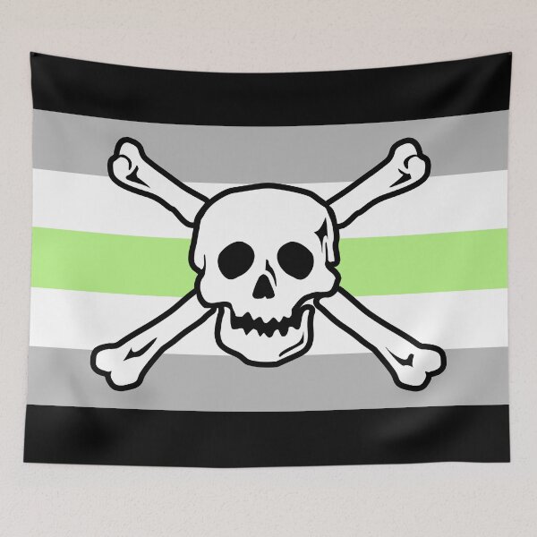 Item preview, Agender Pirate Pride designed and sold by hiboux69.